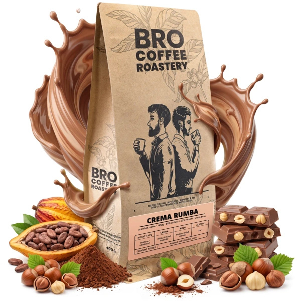 Bro Coffee Roastery – Café en grano Crema Rumba 400 g