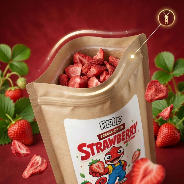 FiloLilo – Fresas liofilizadas (en rodajas) 100 g