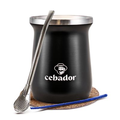 Set de Accesorios para Yerba Mate: taza térmica TermoMate PRO + bombilla
