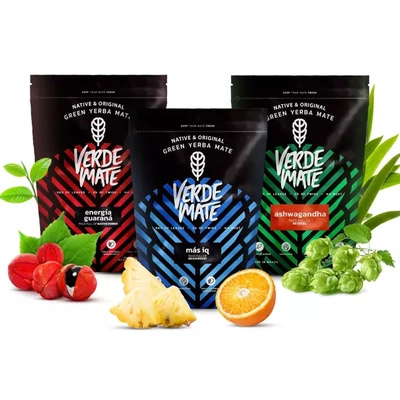 Yerba Mate Verde Mate Fruta Set 3x500g
