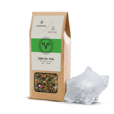 Set para Leo: té del zodíaco + piedra mágica