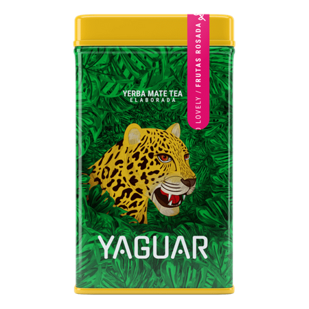 Yerbera – lata con Yaguar Rosada 0,5 kg