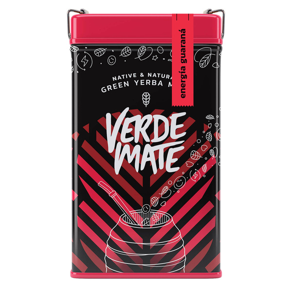 Yerbera – Lata metálica + Verde Mate Green Energia Guarana 0,5 kg