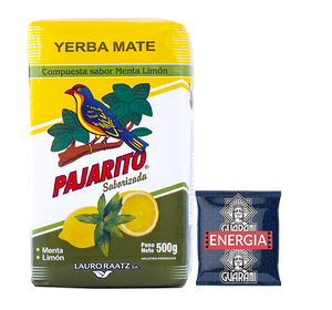 Pajarito Menta Limon + Próbka Guarani Energia 50g