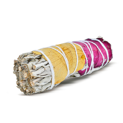 Salvia Blanca con Rosa – Incienso 20-30 g (manojo)