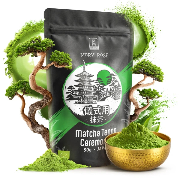 Mary Rose – Té verde Matcha Tenno japonés (BIO) Ceremonial 50 g