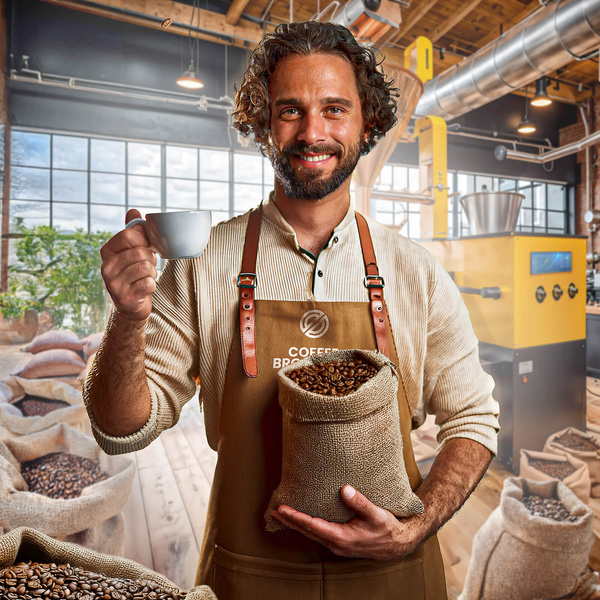 Bro Coffee Roastery - Café arábica en grano Amico dall'Italia Espresso Roast 1 kg