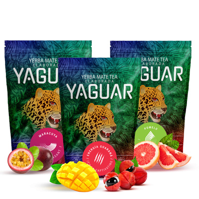 Yerba Mate Yaguar SET varios sabores 3 x 500 g