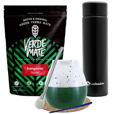 Yerba Verde Mate Hangover set 500g + Termo