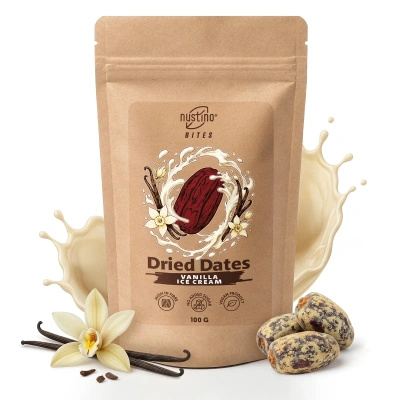 Nustino Bites – Dátiles Secos – Vanilla Ice Cream 100 g