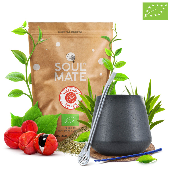 KIT DE INICIO PARA YERBA MATE BOMBILLA CALABAZA 500g