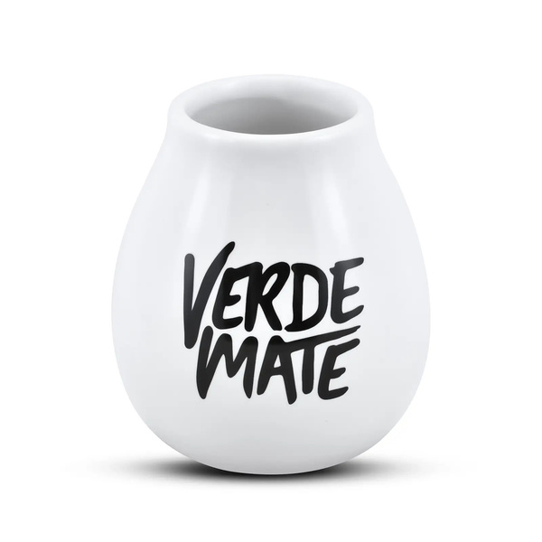 Calabaza de cerámica con logo de Verde Mate - 350 ml