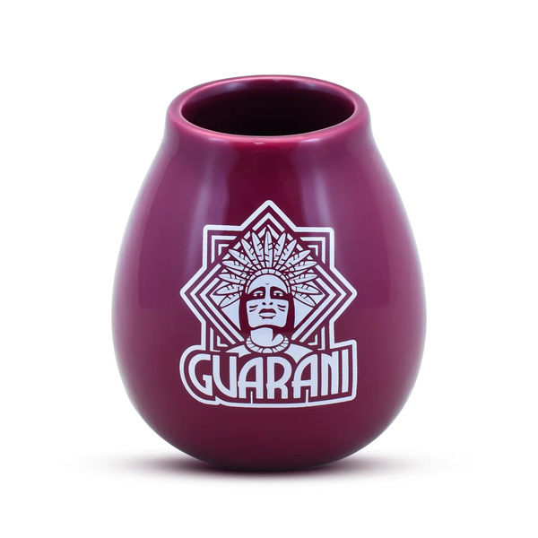 Calabaza de cerámica con logo de Guarani - 350 ml