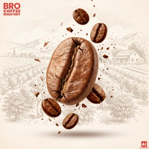 Bro Coffee Roastery – Café en grano Crema Tango 400 g