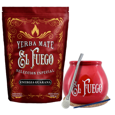 Set de Inicio para Yerba Mate El Fuego 500g FUERTE