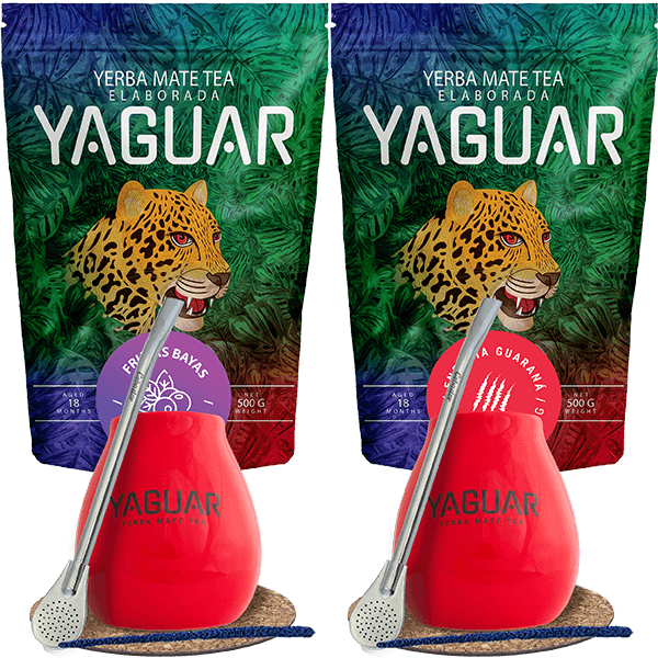Conjunto Yerba Mate Maté Bombilla para dos 1kg
