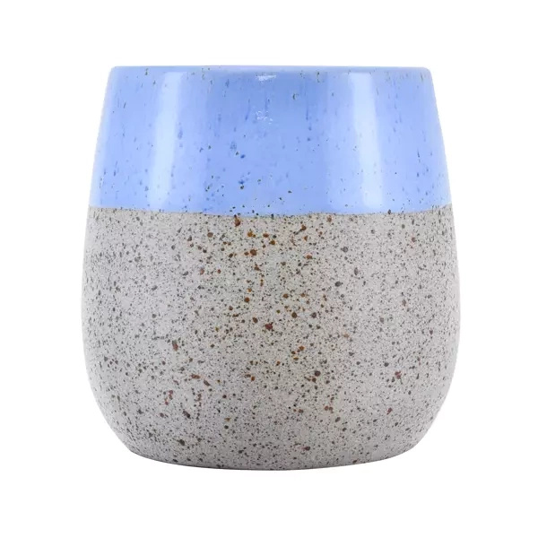 Mate de cerámica Cráter Paloma Azul - 350 ml