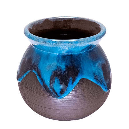 ARCILLA - recipiente de cerámica mate - 350 ml - azul