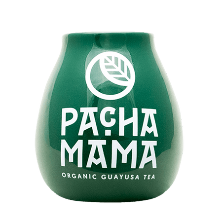 Calabaza de cerámica - Guayusa Pachamama - 350ml - verde