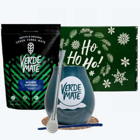 Set Regalo Navidad - Yerba Verde Mate Green Winter Edition 0,5 kg 500 g + Accesorios + Caja